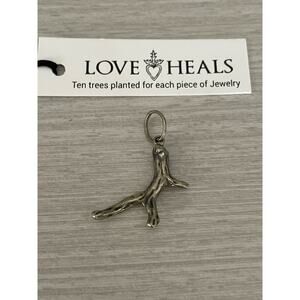 Love Heals White Bronze Angel Charm Be Creative Jewelry Ojai CA LH10